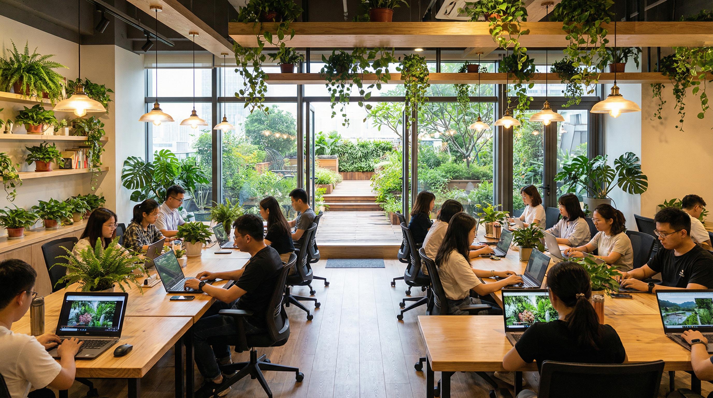 溏心vlog植物传媒办公室