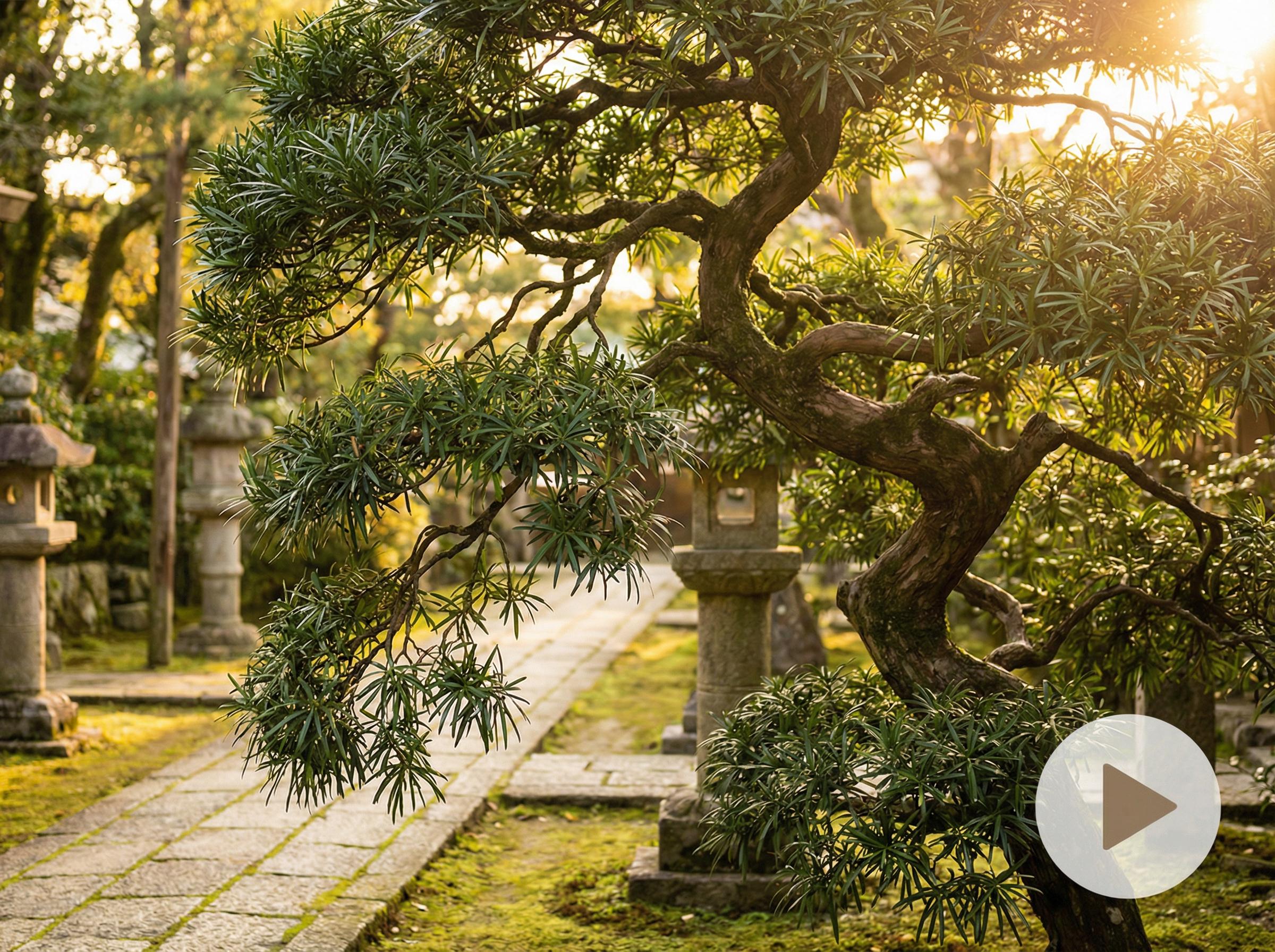 溏心vlog溏心vlog推荐：蓬莱松造型艺术视频演示